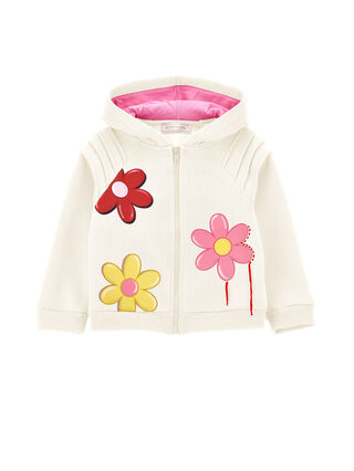 Толстовка с крупным цветочным мотивом