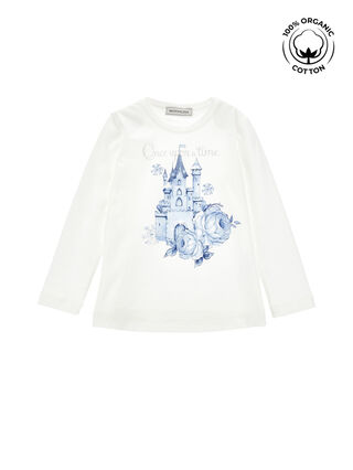 Castle print organic cotton T-shirt