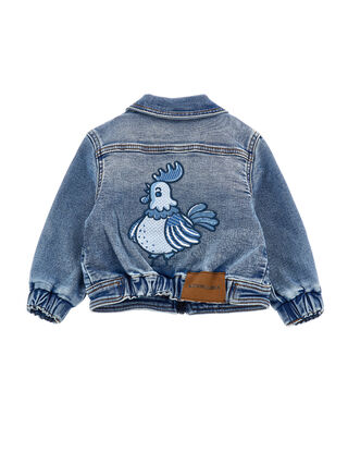 Jeansjacke mit Reißverschluss