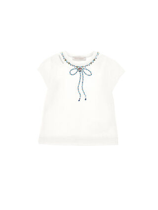 T-shirt St. bow necklace