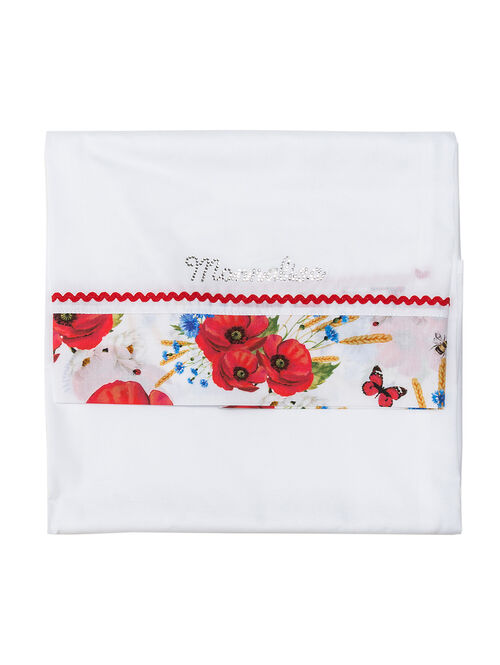 Nap Time Amongst Flowery Fields Pretty Poppy Print Cot Sheets