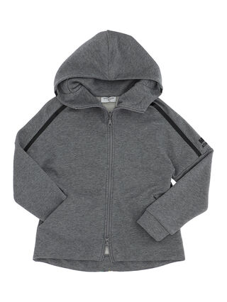 Zip sweatshirt with stripe