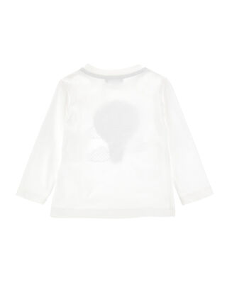 Crewneck T-shirt with hot air balloon