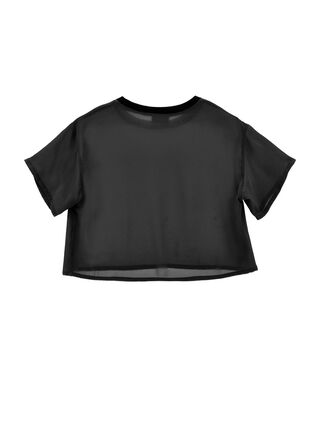 T-shirt georgette con top