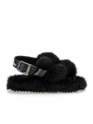 Plush sandals