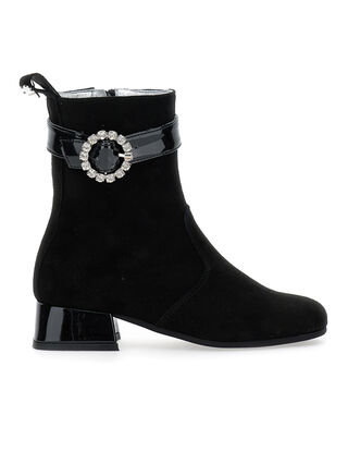 Ботильоны с блестящей пряжкой