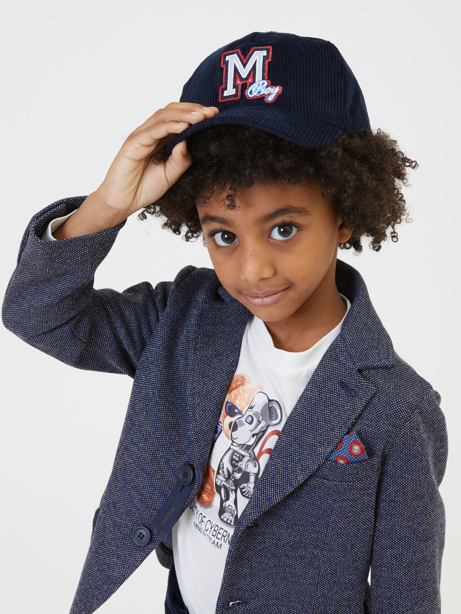 Cappello velluto modello baseball Monnalisa Bambino Accessori Cappelli e copricapo Cappelli con visiera 