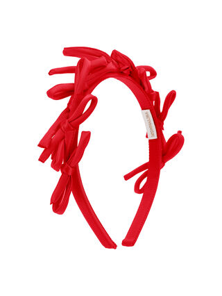 Атласный ободок с бантиком