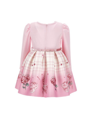 Floral neoprene dress