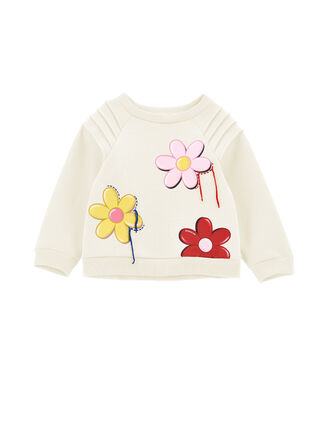 Свитшот с крупным цветочным мотивом