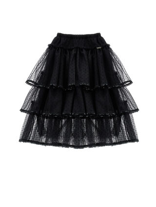 Sequin tulle skirt