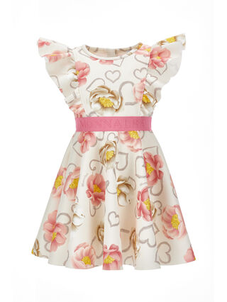 Floral neoprene dress