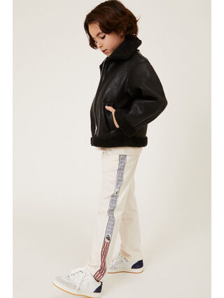 Plush aviator jacket