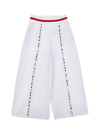 Palazzo trousers two-tone sweatshirt