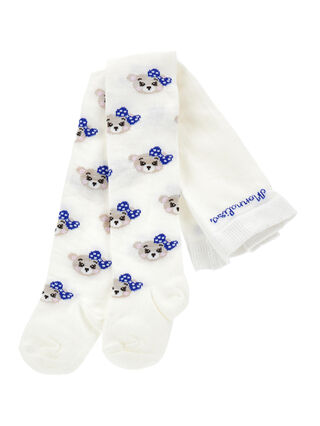 Warme Strumpfhose aus Jacquard-Baumwolle