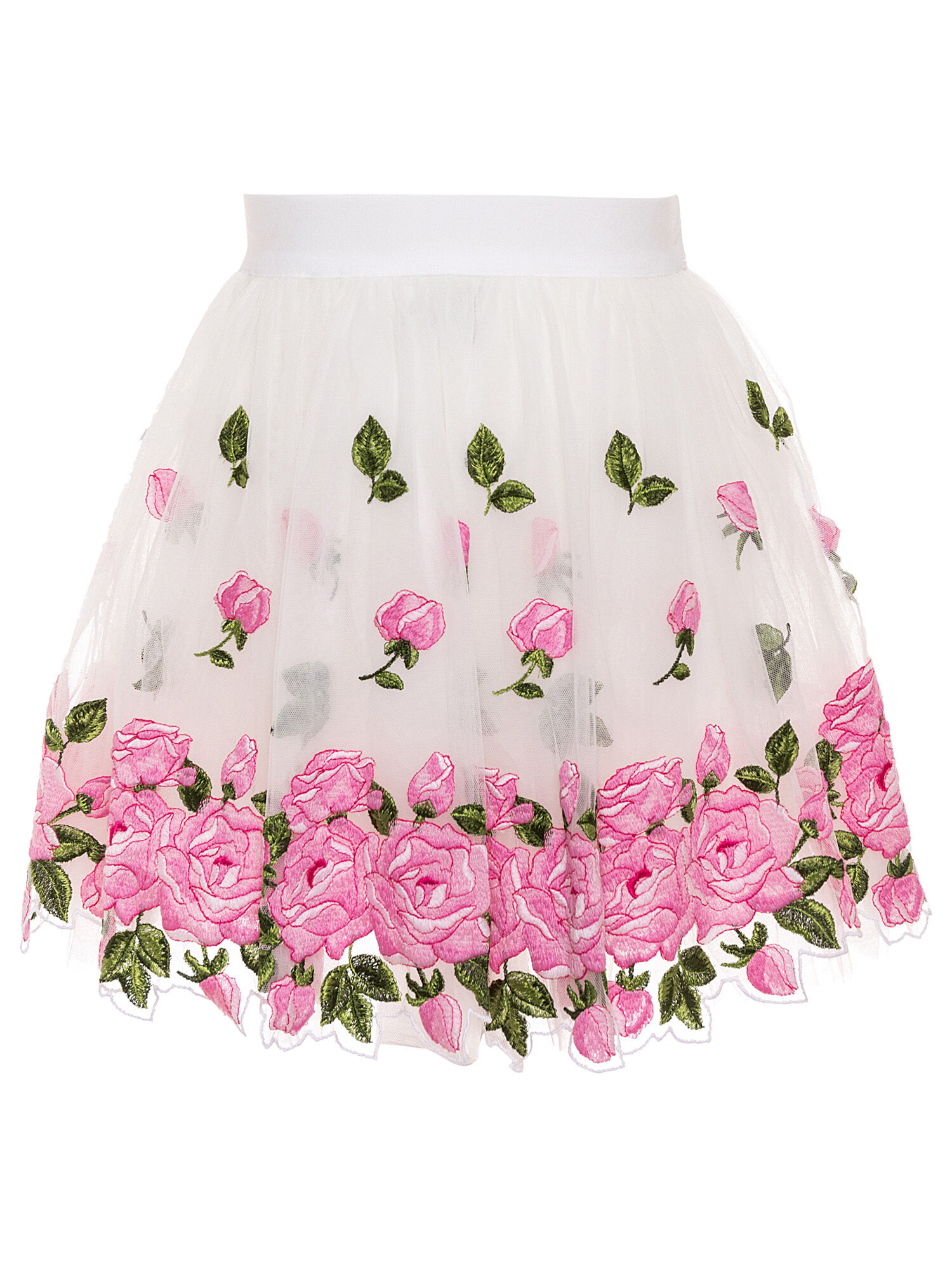Tulle online skirt embroidered