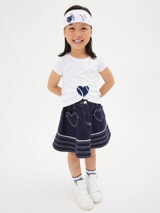 Cotton T-shirt with heart