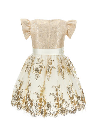 Sequin-embroidered dress