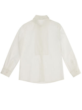 Tuxedo shirt with plastron