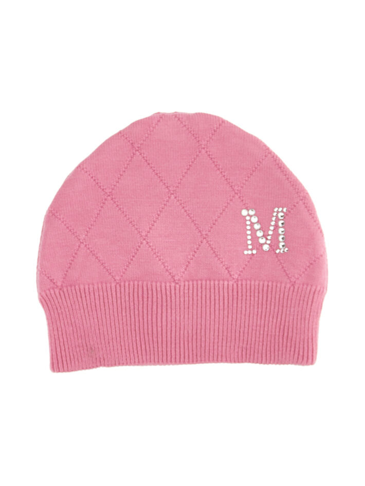 Berretto lana con rose Monnalisa Bambina Accessori Cappelli e copricapo Berretti 