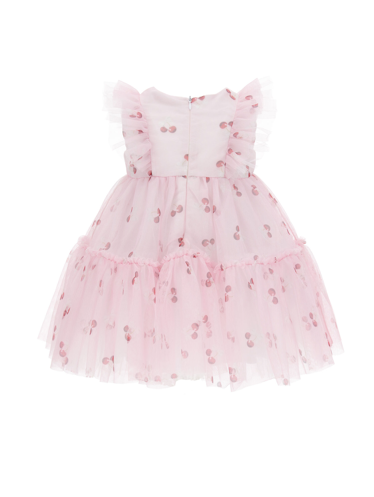 Cherry tulle dress girl | Monnalisa United States
