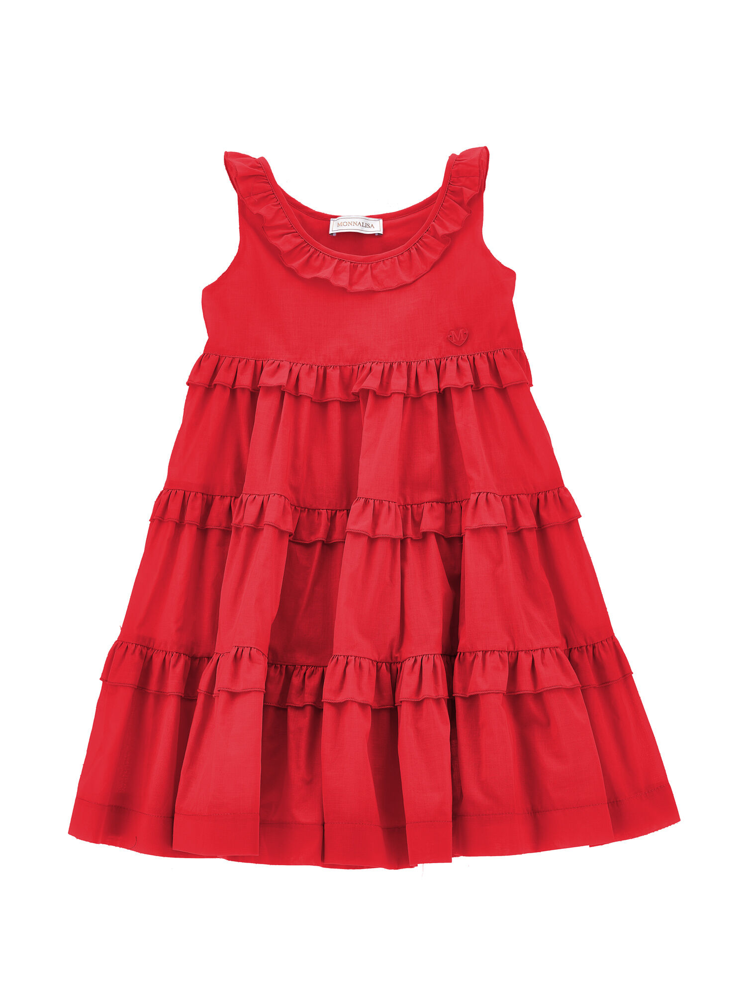Monnalisa graphic-print flared dress - Pink