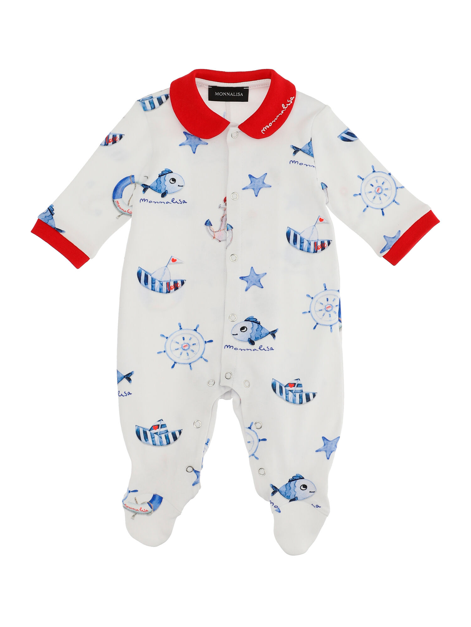 Tutina neonato cotone maririère Monnalisa Bambino Abbigliamento Completi Body e tutine 