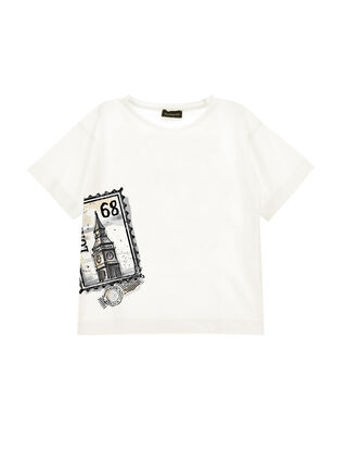 London print cotton T-shirt