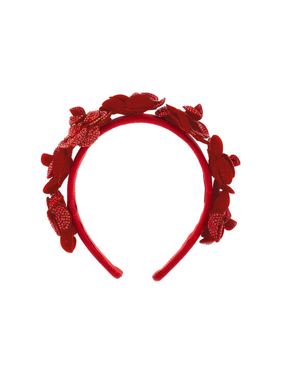 Rose velvet headband
