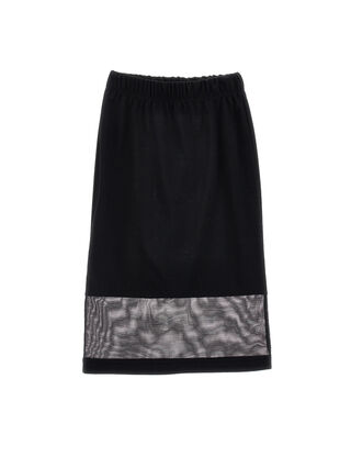 Viscose longuette skirt