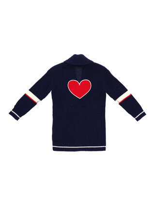 Maxi cardigan with heart