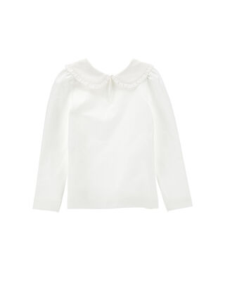 Jersey shirt with rhinestones