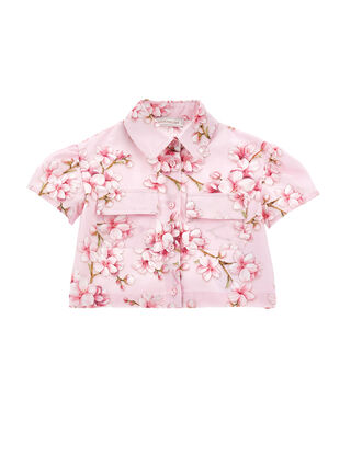 Хлопковая рубашка с большими карманами