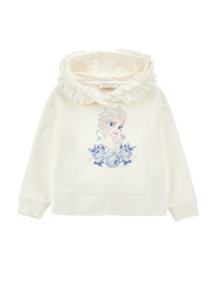 Frozen ruffle cotton sweatshirt