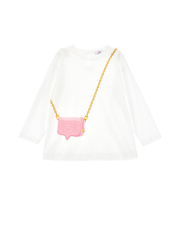 ChiaraFerragni Kids Kids Tops T Shirts Shirts Long Sleeved T