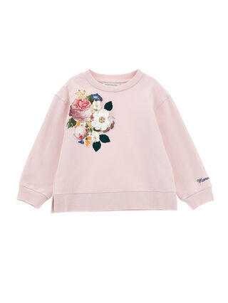 Felpa chiusa ricamata