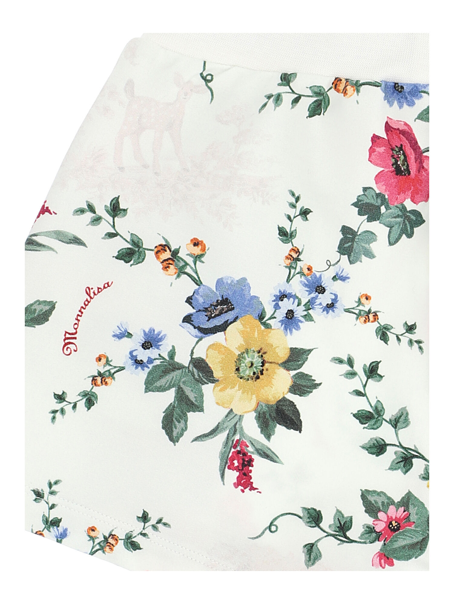 Monnalisa floral-jacquard shorts - Red