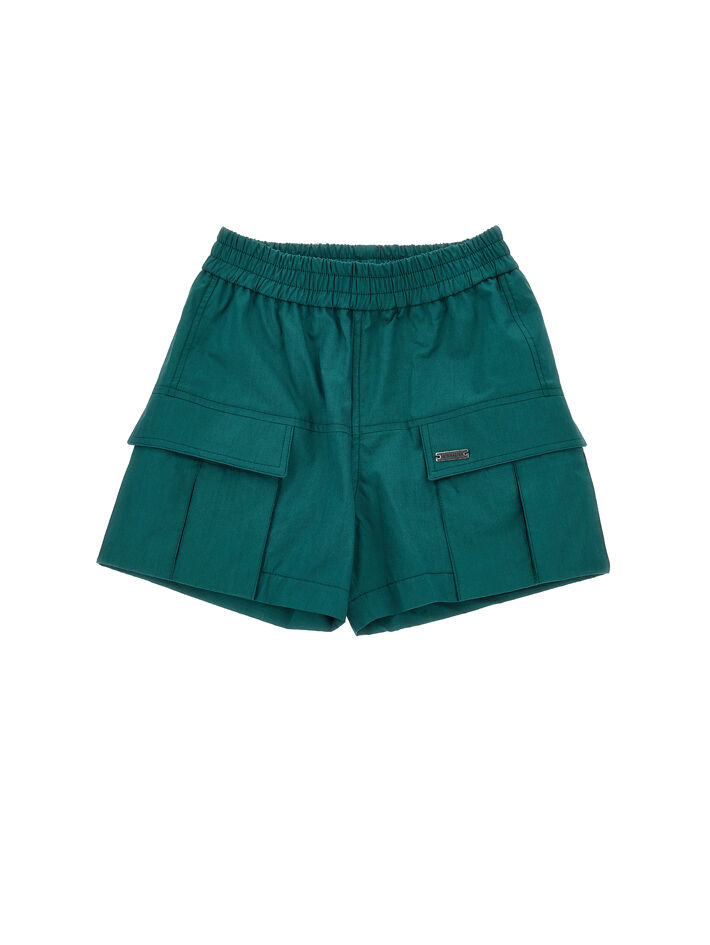 Monnalisa poplin cargo shorts - Pink