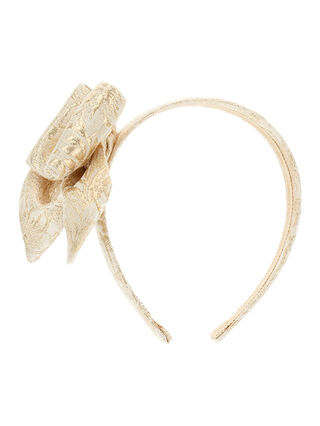 Lurex brocade headband