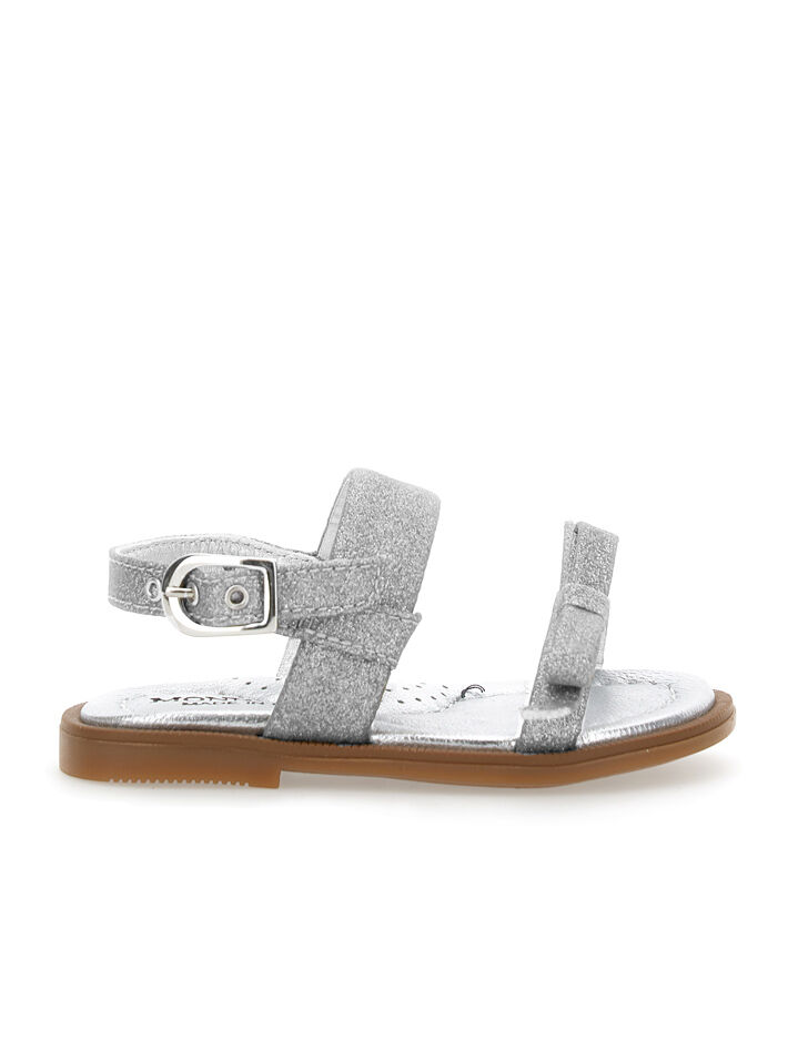 Monnalisa floral-print buckled clogs - White