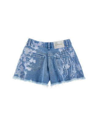 Jeans shorts with rhinestones