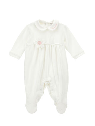 Pelele de algodón con margarita