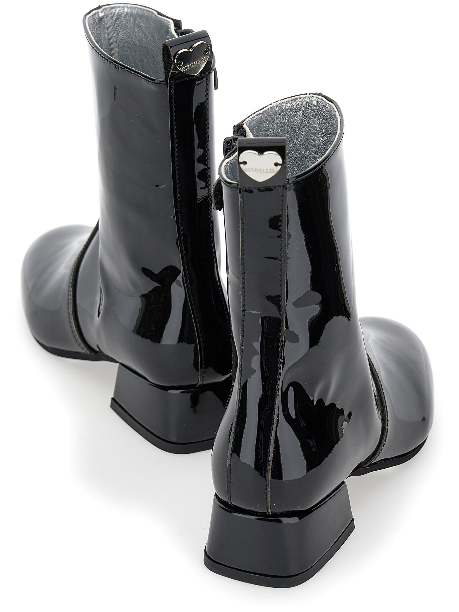 Women's D-Tona-Knee-high boots in patent leather | Black