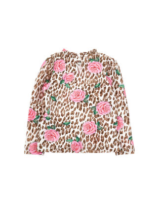 Floral T-Shirt with Neck