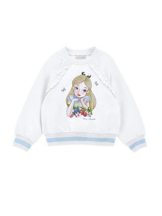 Sudadera cerrada Alice con strass