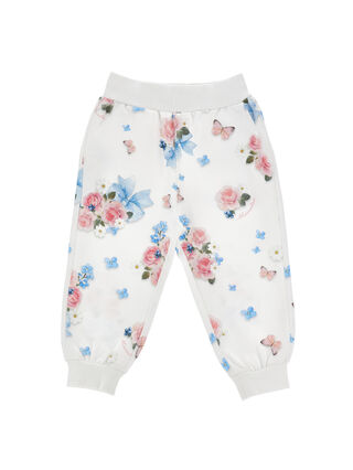 Брюки с цветами и бабочками