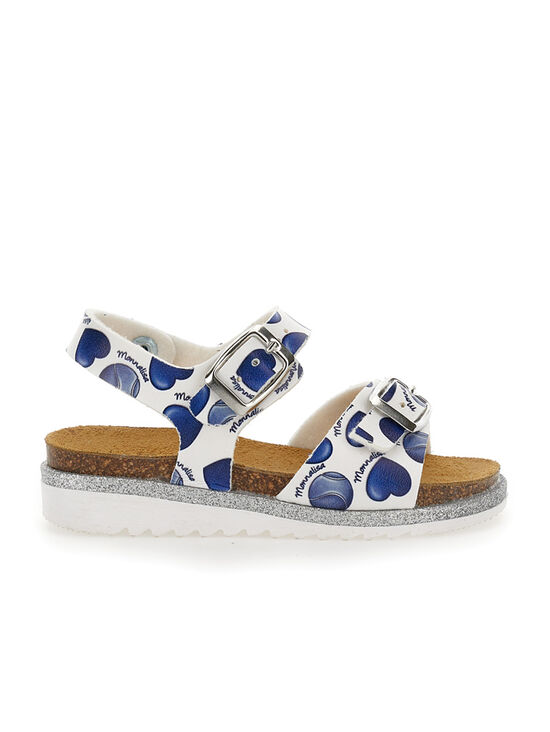 Sandal with heart print