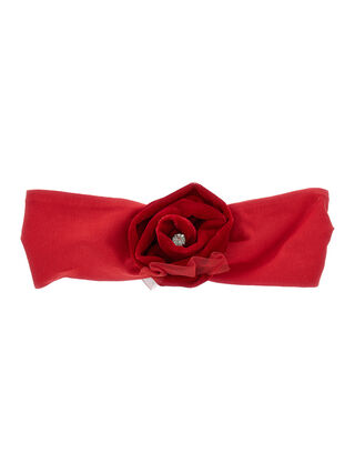 Velvet band with rose