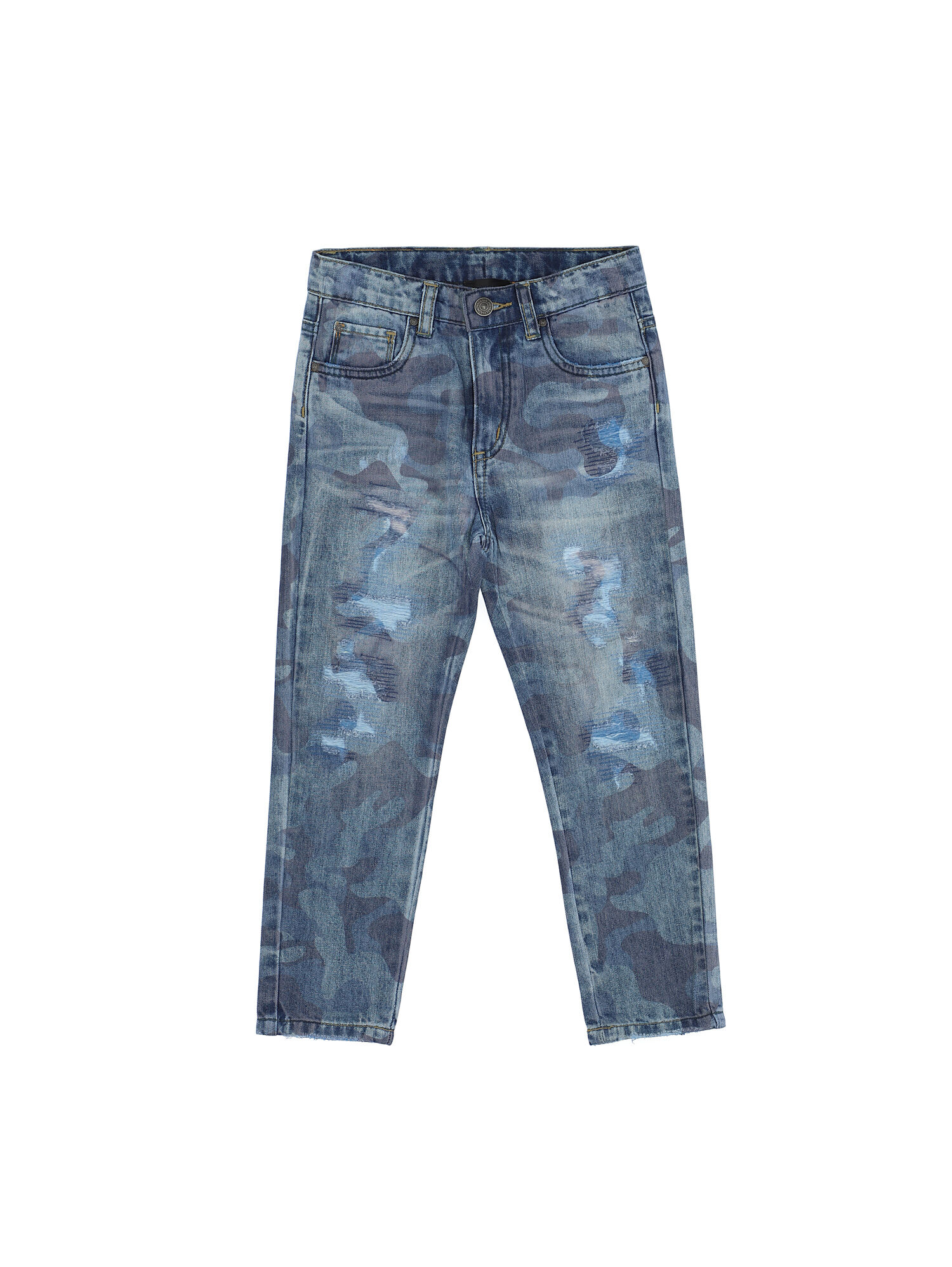 Jeans cinquetasche camouflage Monnalisa Bambino Abbigliamento Pantaloni e jeans Pantaloni Pantaloni militari 