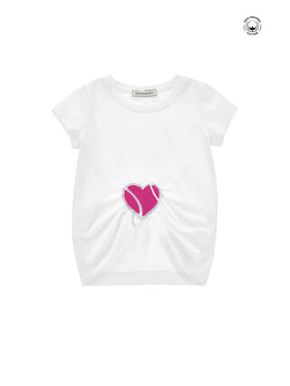 Cotton T-shirt with heart